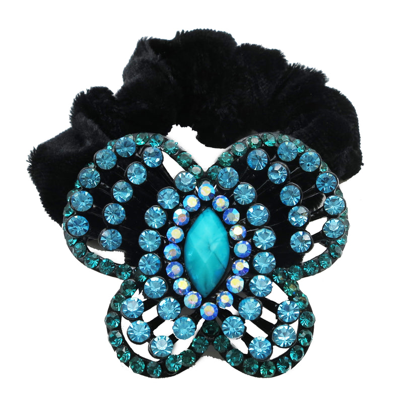 Colors Rhinestone Butterfly Donut Hairband