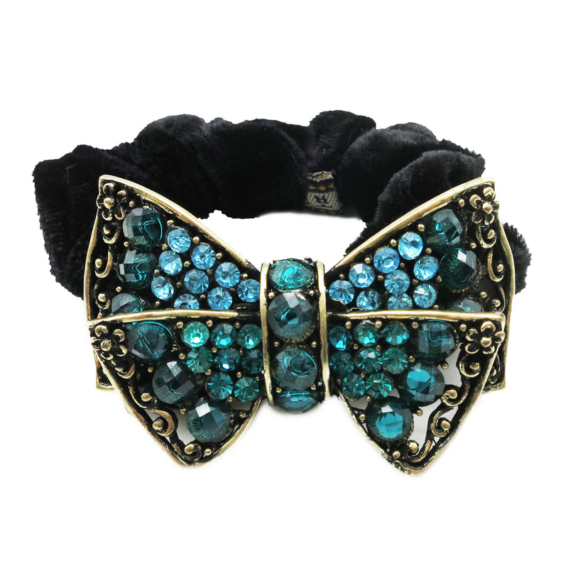 Colors Rhinestone Bow Donut Hairband