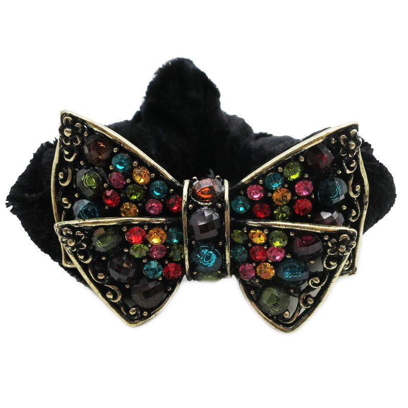 Colors Rhinestone Bow Donut Hairband