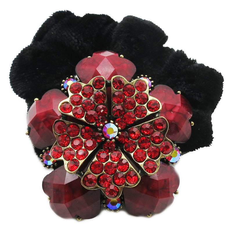 Colors Rhinestone Lily Donut Hairband