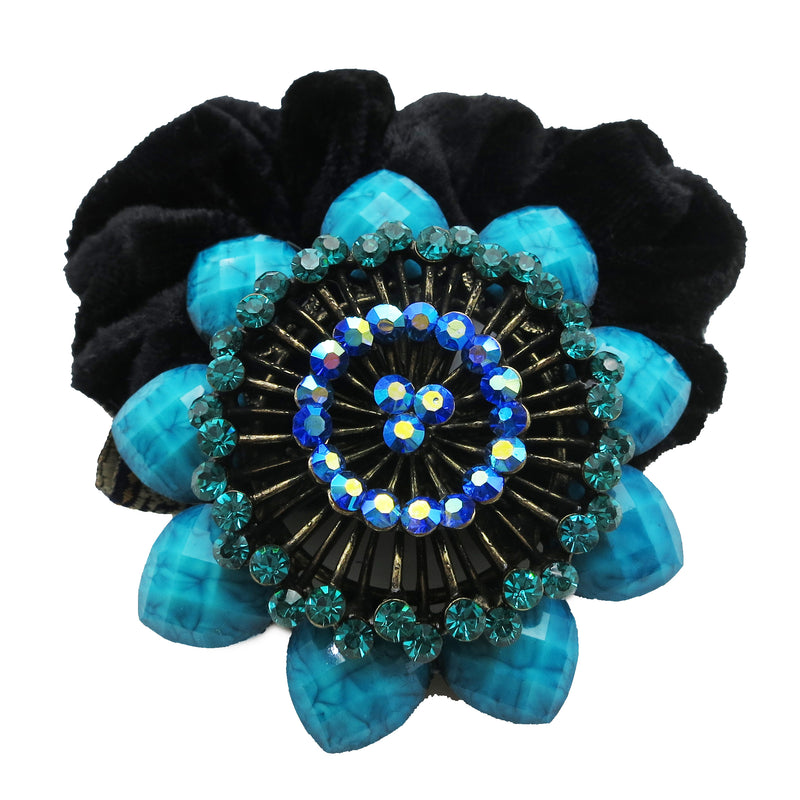 Colors Rhinestone Marigolds Donut Hairband