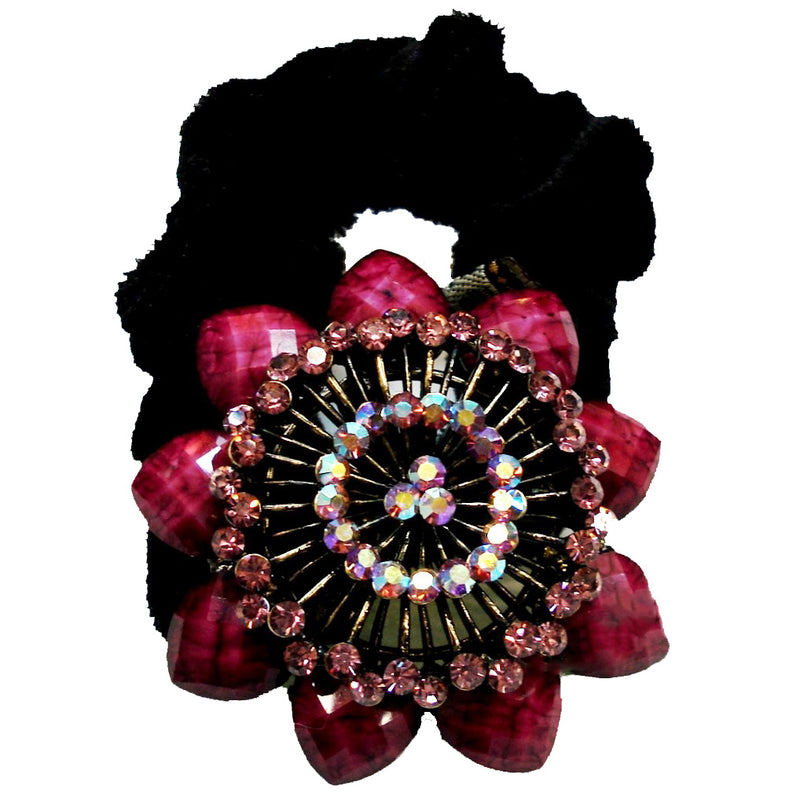 Colors Rhinestone Marigolds Donut Hairband