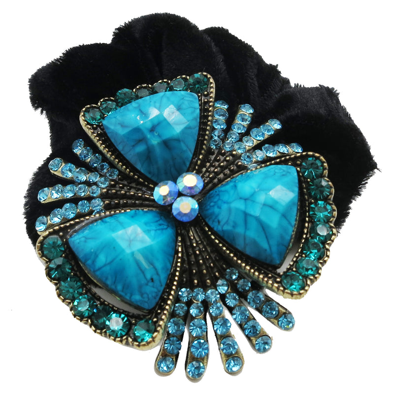 Colors Rhinestone Lily3 Donut Hairband