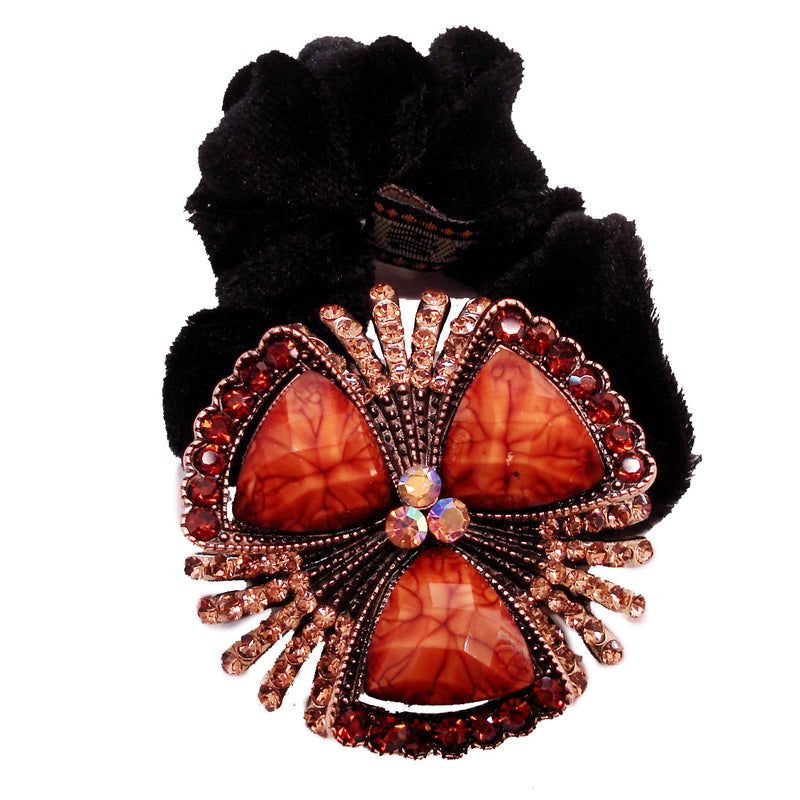 Colors Rhinestone Lily3 Donut Hairband