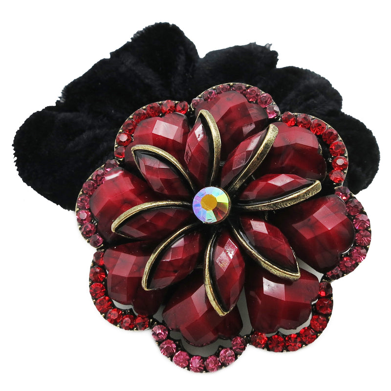 Colors Rhinestone Zinnia Donut Hairband