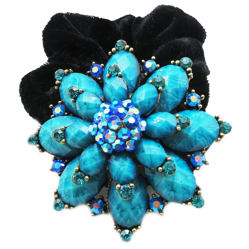 Colors Rhinestone Marigold2 Donut Hairband