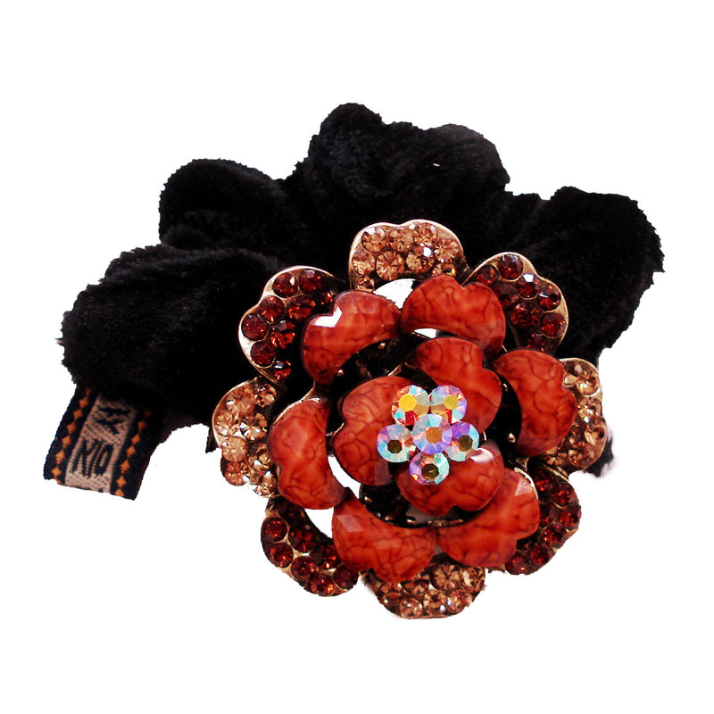 Colors Rhinestone Rose5 Donut Hairband