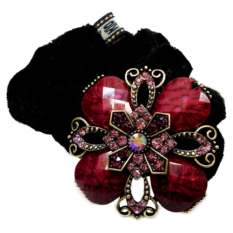Colors Rhinestone Clover Donut Hairband
