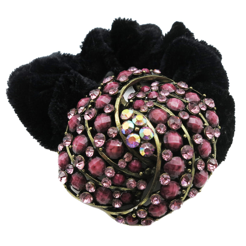 Colors Rhinestone Twist Donut Hairband