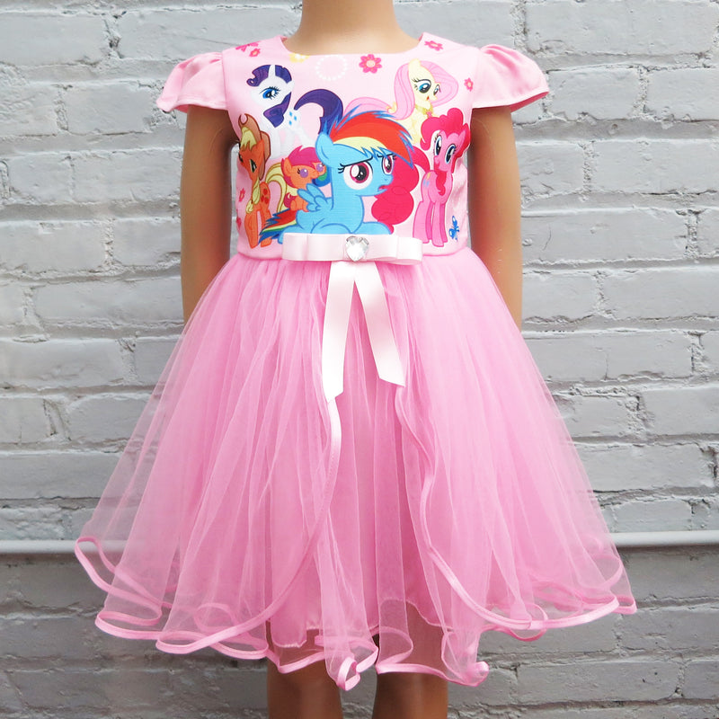 Pink My Little Pony Friends Tulle Dress