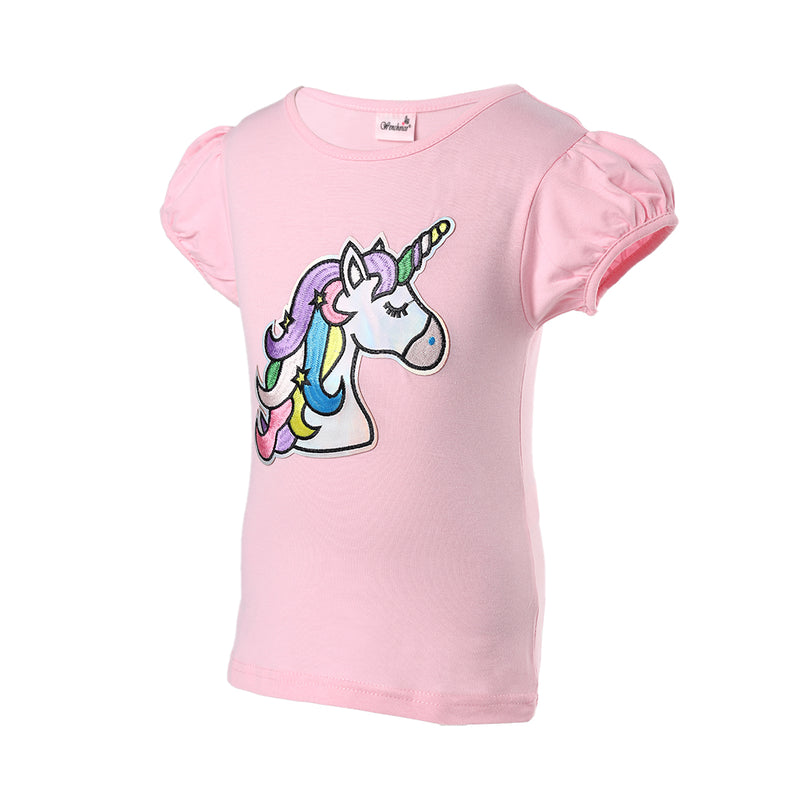 Pink Unicorn Short Sleeve Shirt