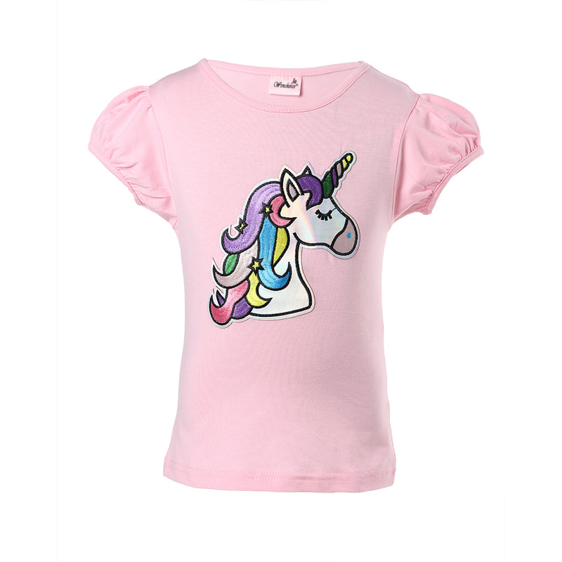 Pink Unicorn Short Sleeve Shirt