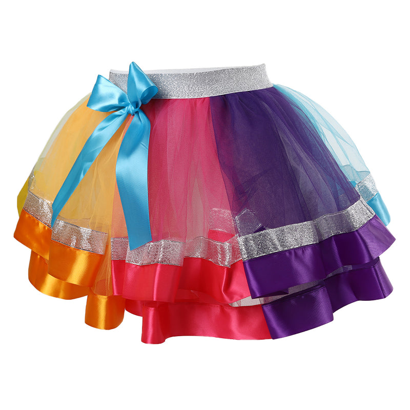 JoJo Siwa Colors Silver Trim Tutu Skirt