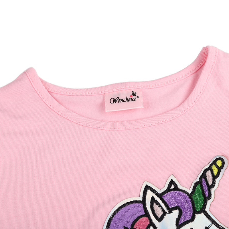 Pink Unicorn Short Sleeve Shirt
