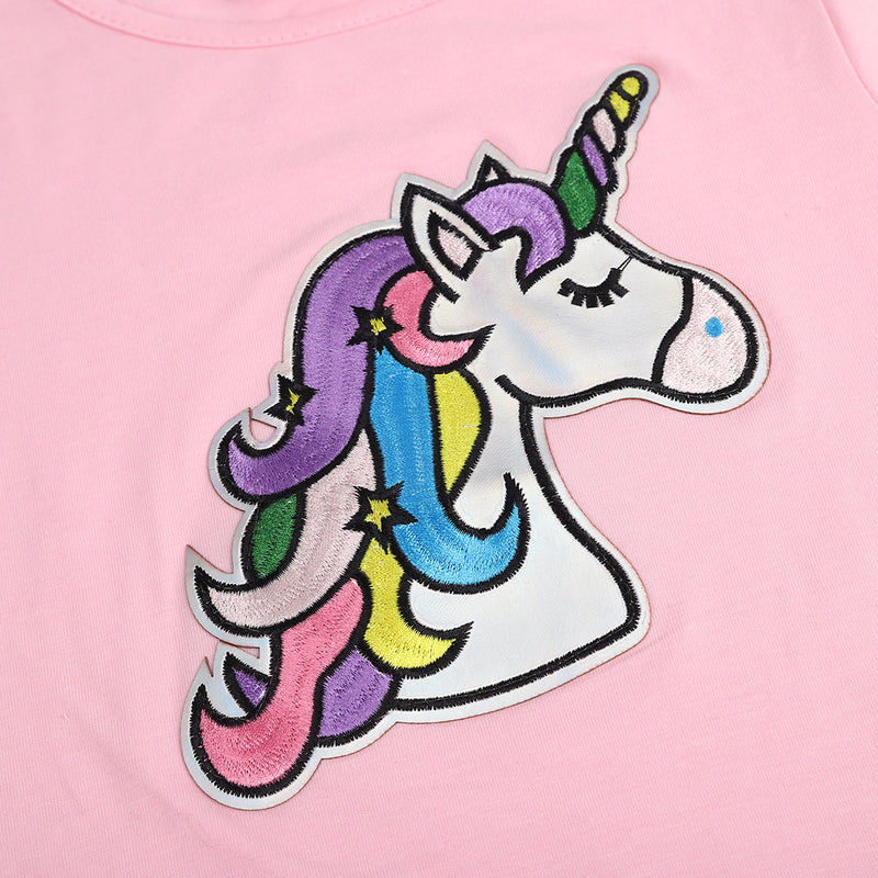 Pink Unicorn Short Sleeve Shirt