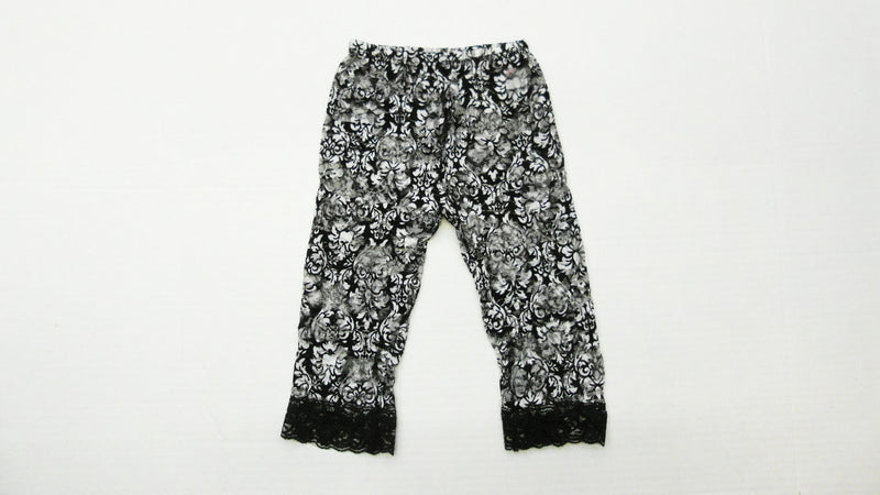 Black Flower Lace Legging