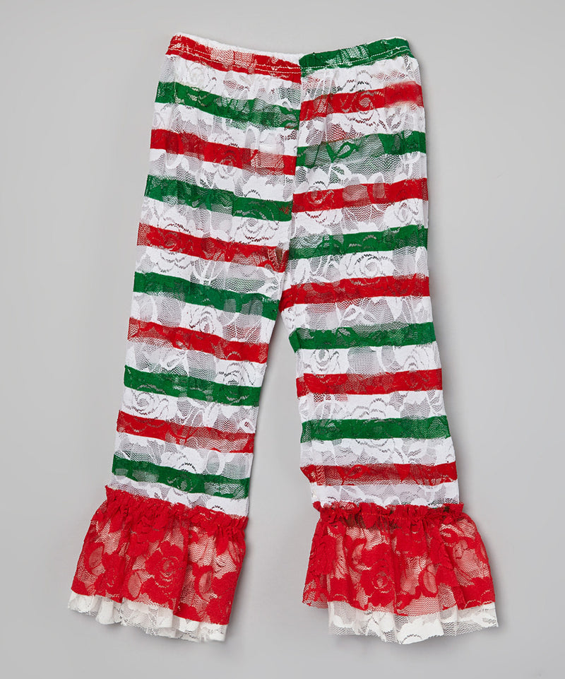 Christmas Ruffle Lace Legging