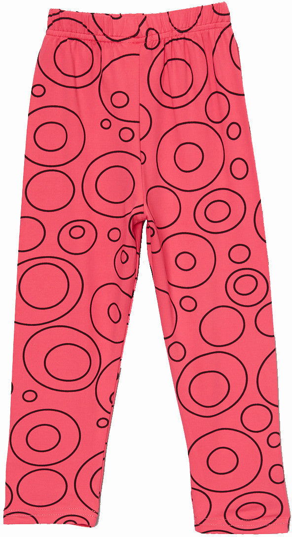 Black Circle Hot Pink Ice Silk Legging