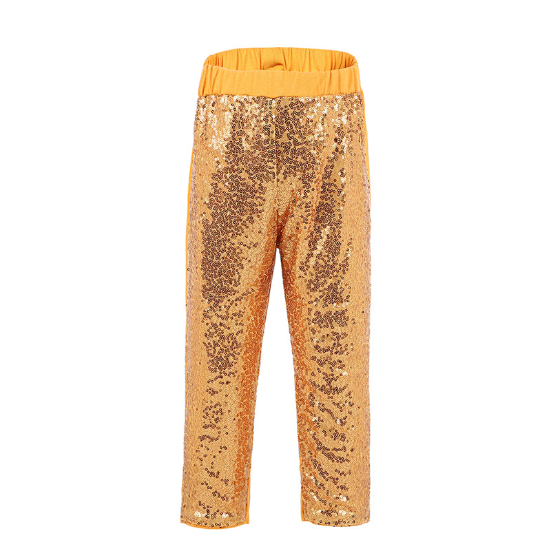 Gold Sequins Legging Pants