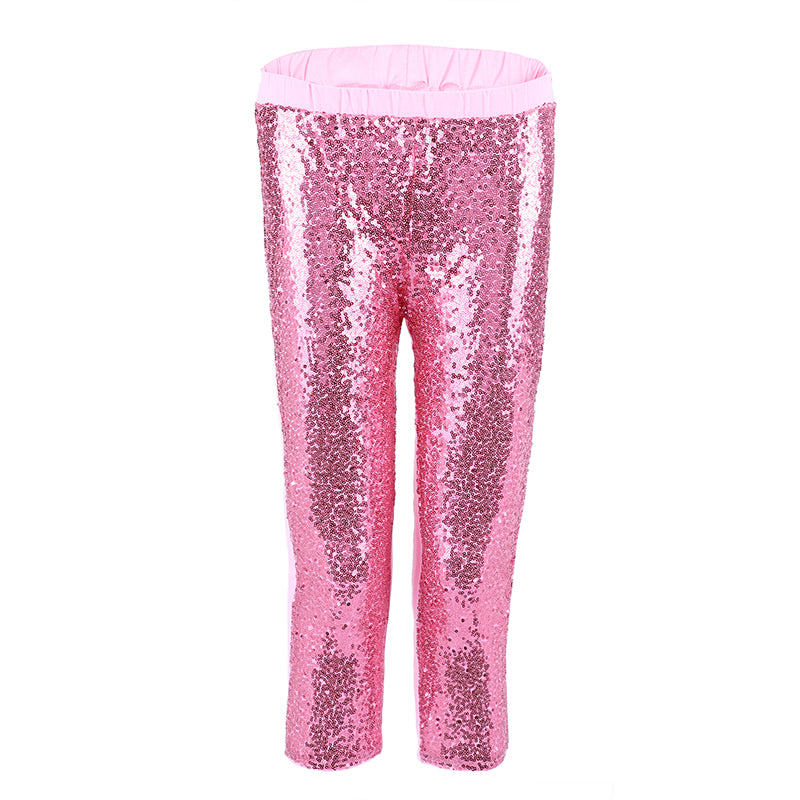 Pink Sequins Legging Pants