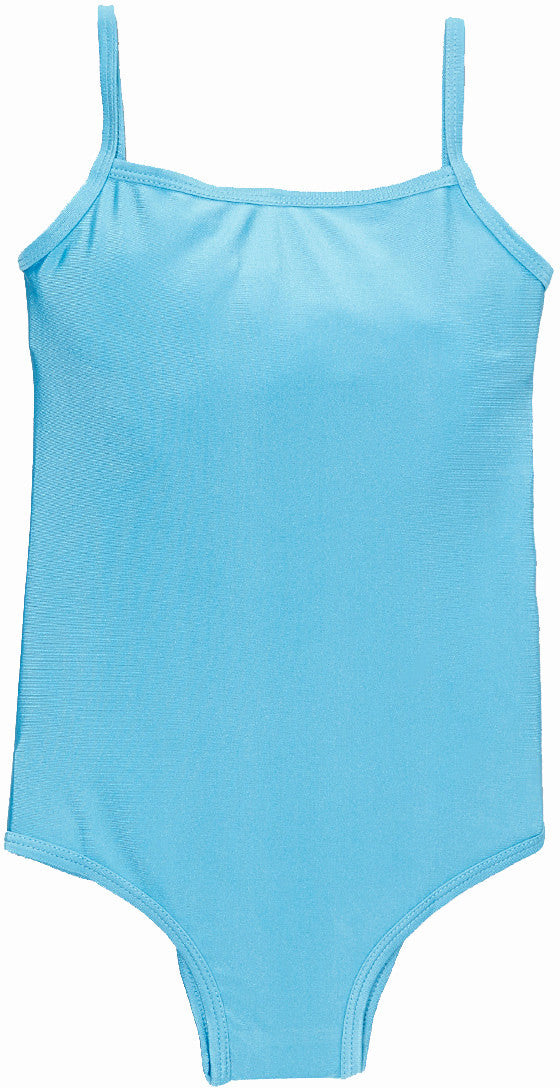 Baby Blue Lycra Keyhole Spaghetti  Leotard