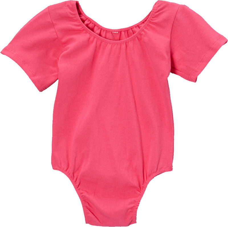 Hot Pink Short Sleeve  Leotard