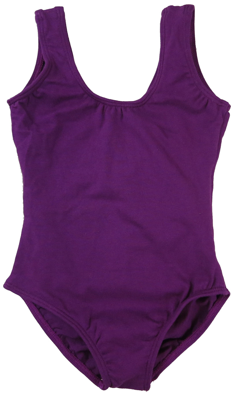 Purple Two Layer Tank Top Leotard