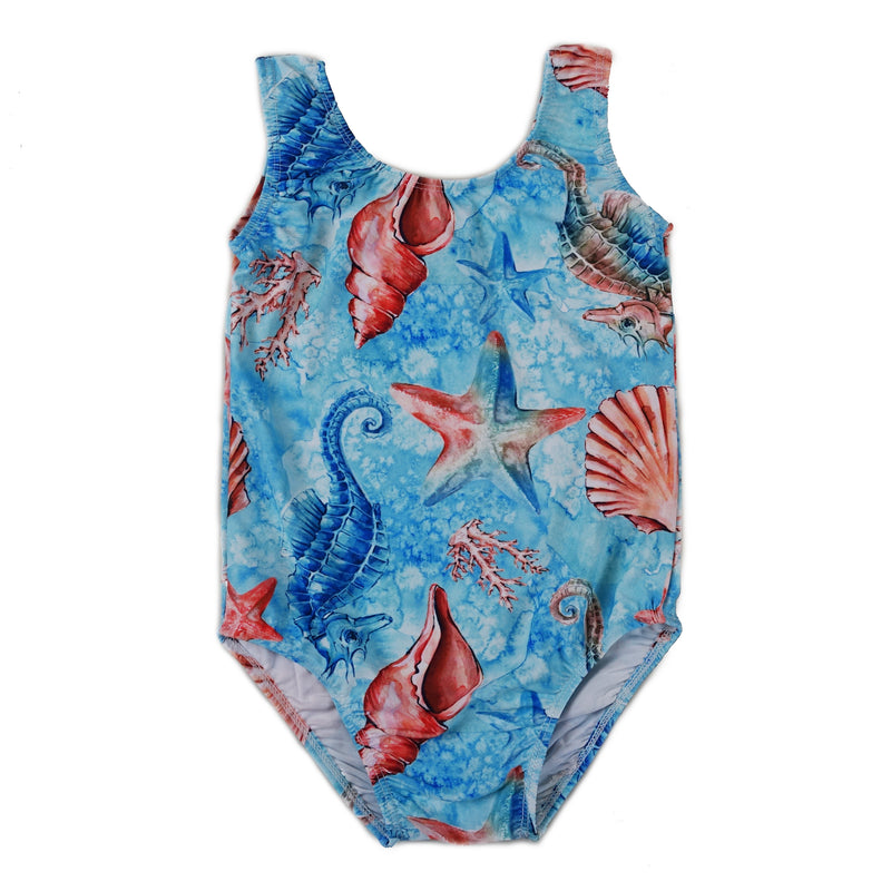 Blue Sea Shield Lycra  Leotard