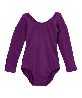 Purple Long Sleeve  Leotard