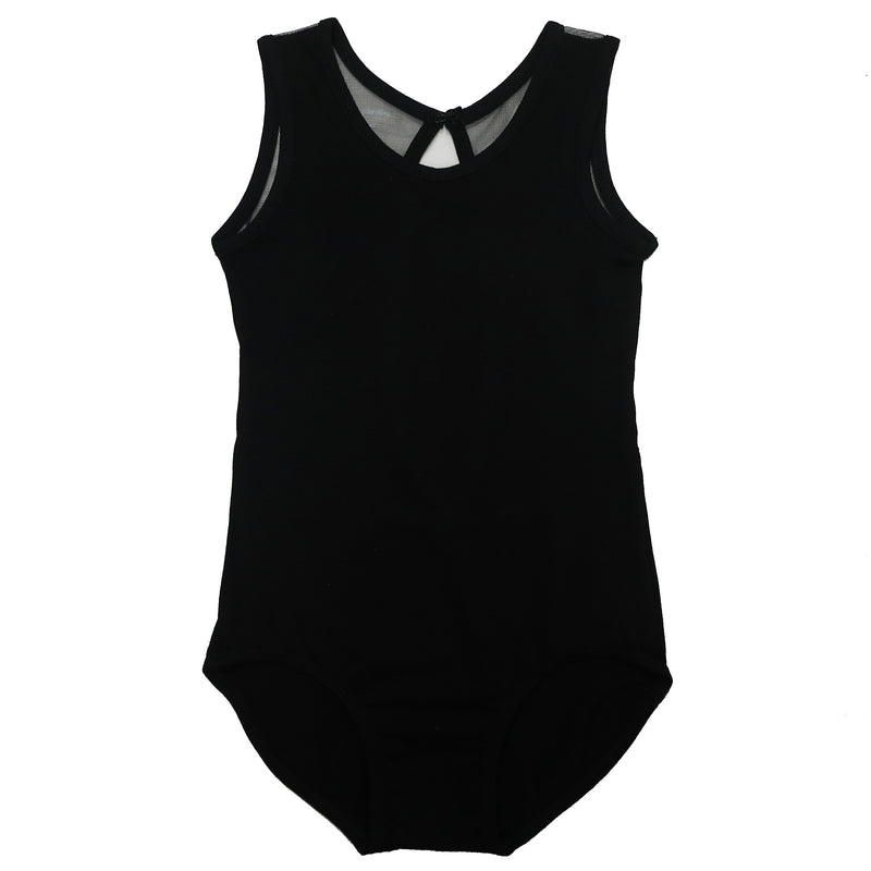 Black Ring Back Tank Top Leotard