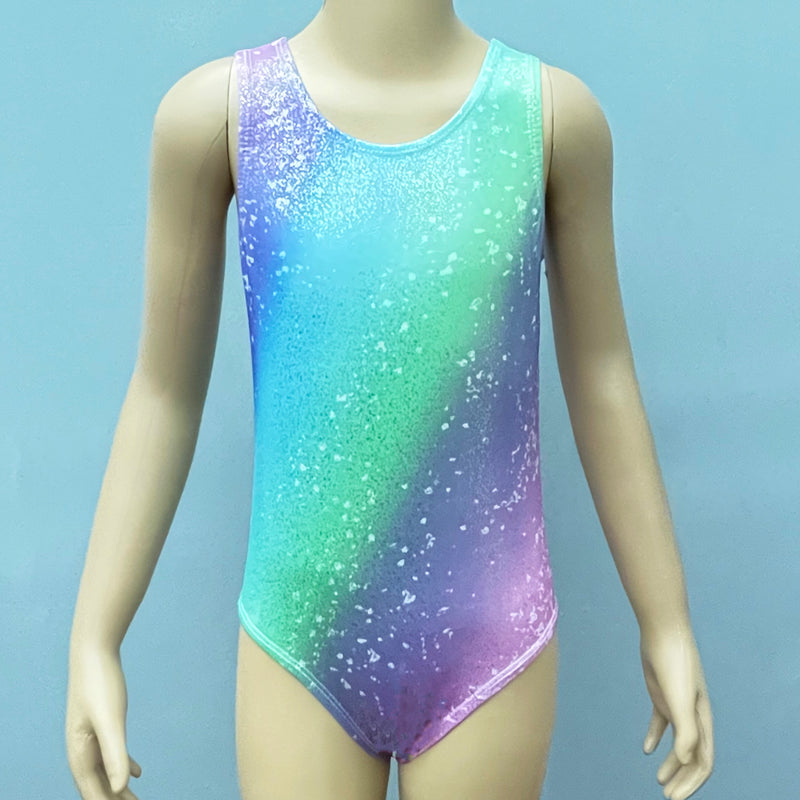 Kid's Rainbow Leotard With Hair Band