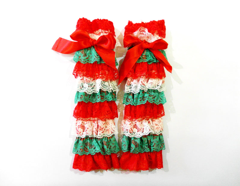 Christmas Lace Leg Warmer