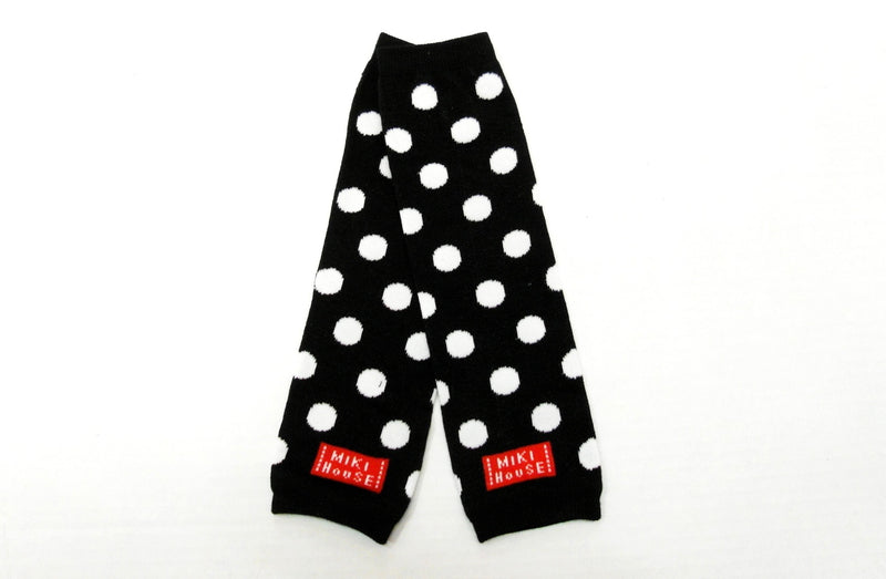 Black/White Dot Cotton Leg Warmer