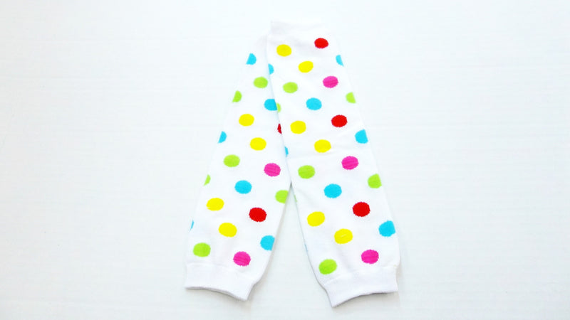 Multi Dot Cotton Leg Warmer