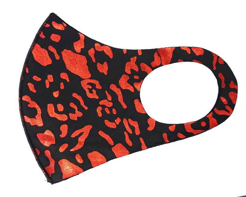 Red Leopard Washable Mask (Kid and Adult)