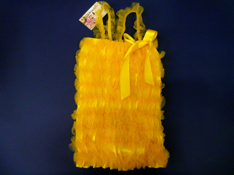 Cotton Yellow Ruffle Top