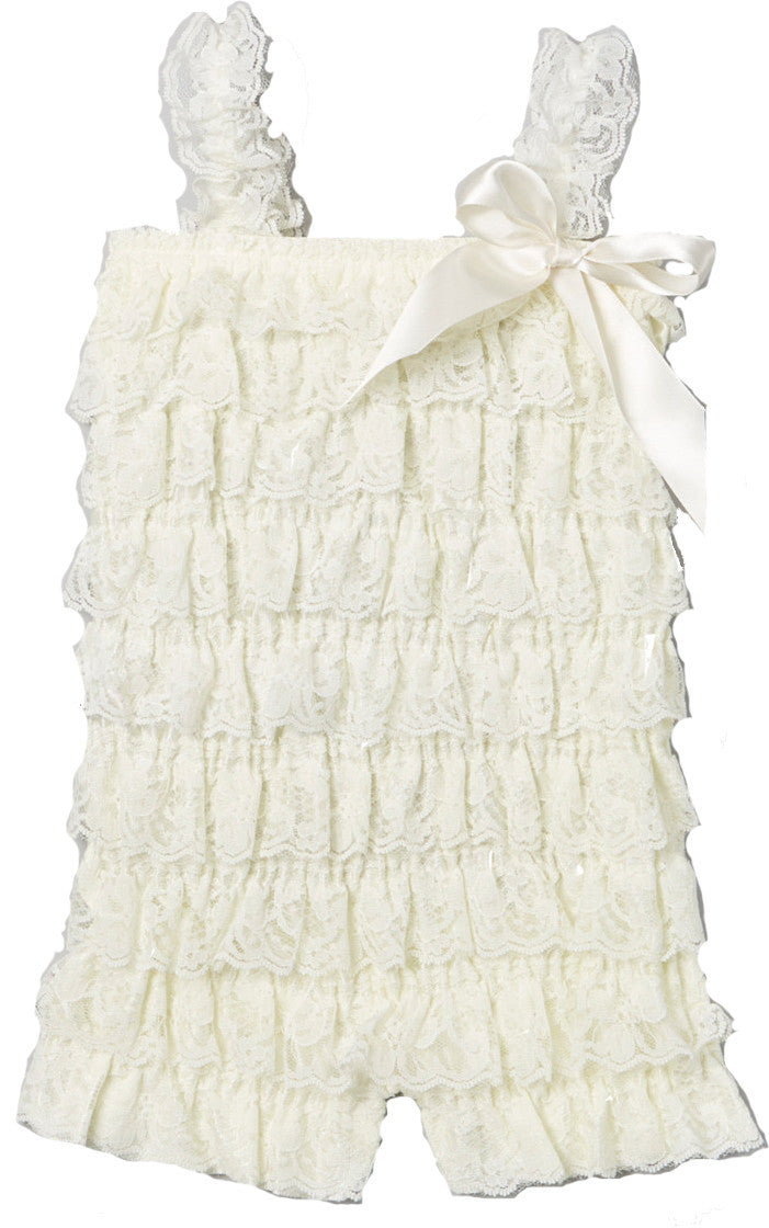 Ivory Lace Romper