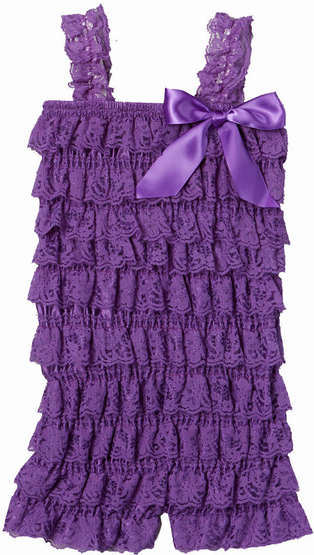 Purple Lace Romper