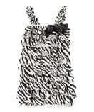 Zebra Satin Romper