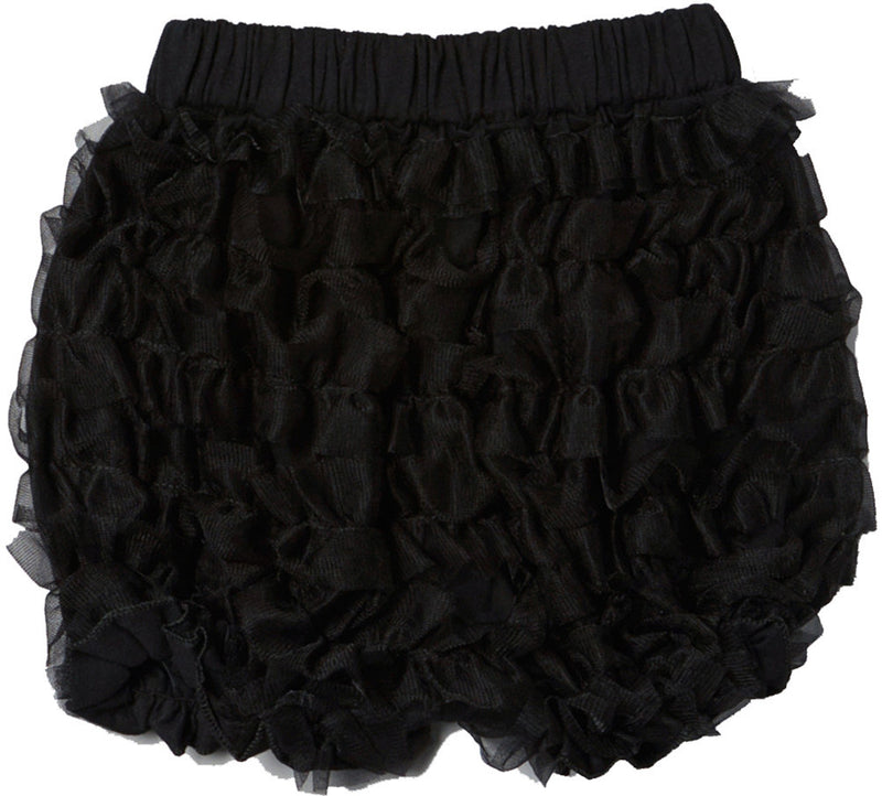 Black Ruffle Short