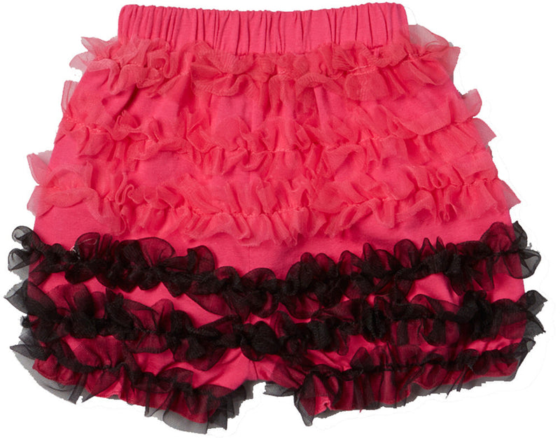 Hot Pink/Black Ruffle Short