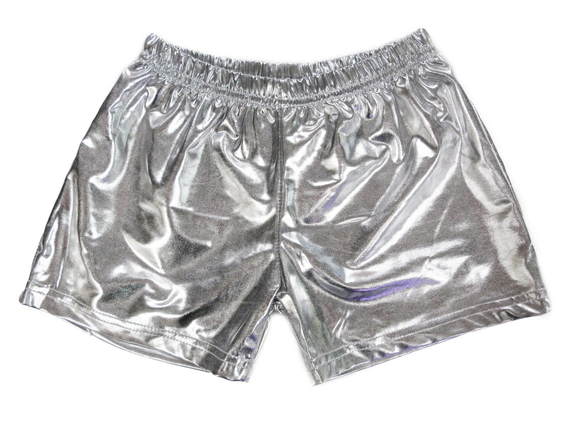 Silver Shorts For Dance/Gymnastic/Swimming