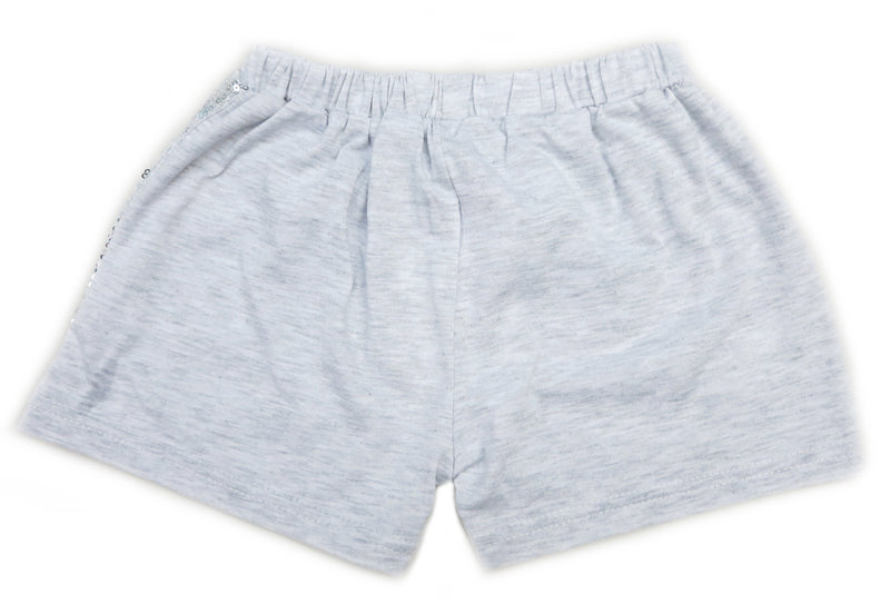 Silver Sequins Bow Shorts