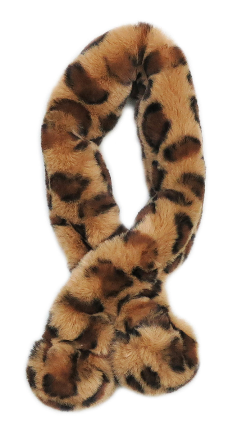 Leopard Plush Scarf