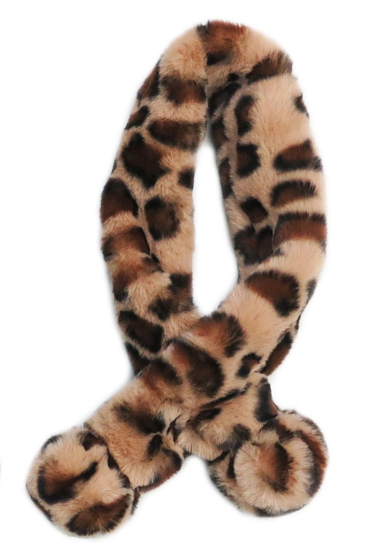 Leopard Plush Scarf