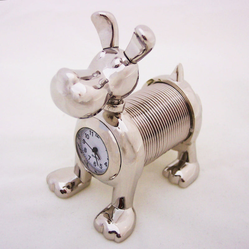 Silver Spring Dog Collectible Mini Clock