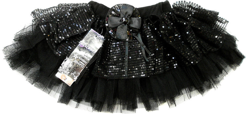 Black With Glitter Skirt
