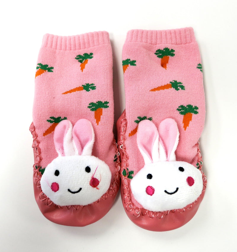 Pink Bunny Sound Sock Shoes