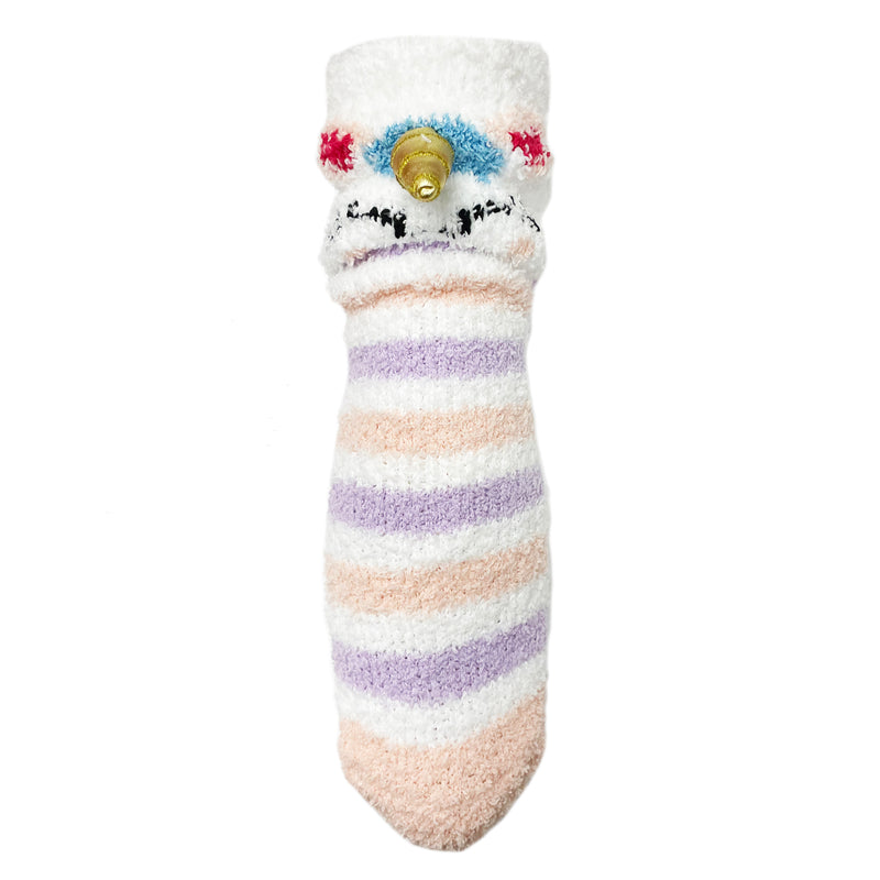 3D Unicorn Plush Socks (4 Pairs Pack)