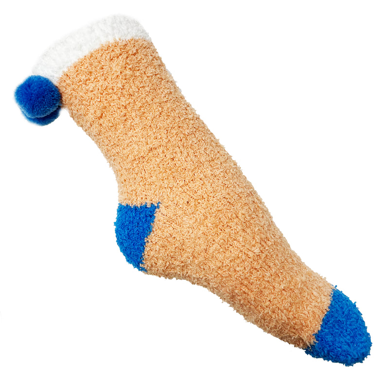 3D Pom Pom Plush Socks (4 Pairs Pack)